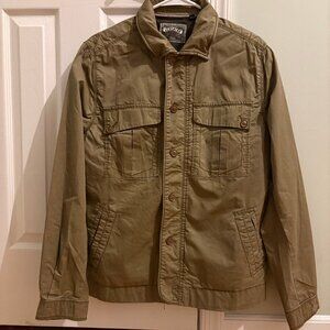 JEREMIAH American Legacy Jacket Men Medium Green 5 Pockets Full Zip Barn Coat